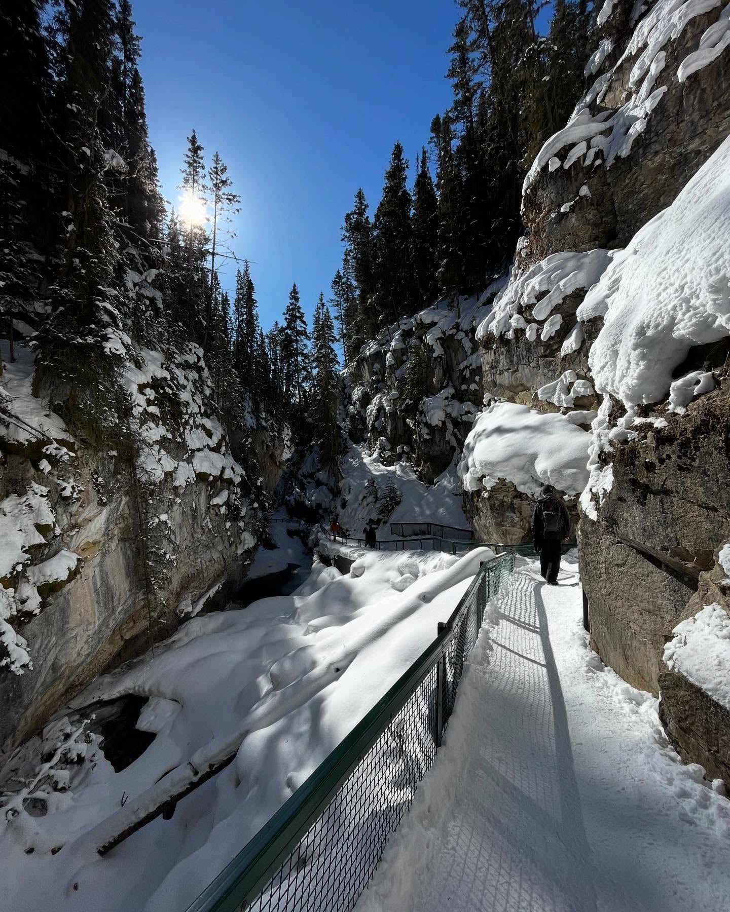 Johnston Canyon tour visitor photo